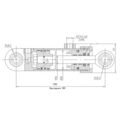 Гидроцилиндр ЦГ-80.56х900.11