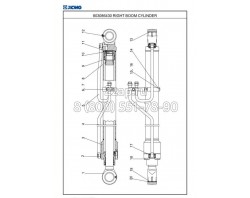 803086430 Гидроцилиндр стрелы (Right Boom Cylinder) XCMG