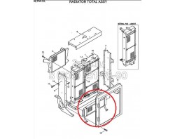 11LG-30730 Маслоохладитель в сборе (Hyd Oil Cooler Assy) Hyundai