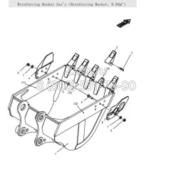 1999900648 Адаптер зуба ковша (Adapter; Tooth) Zoomlion