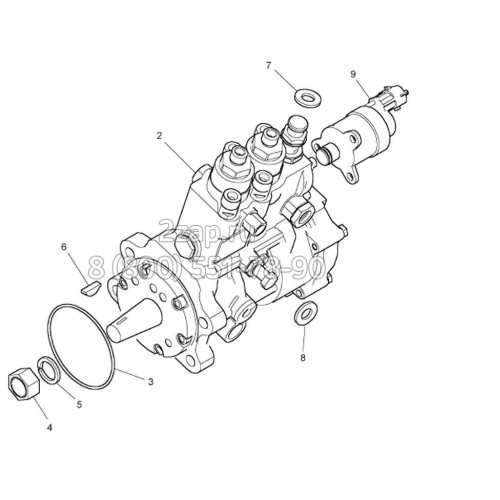 0445025601, 0445025602 Топливный насос ТНВД (Fuel Injection Pump) Bosch
