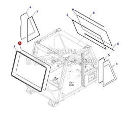 562-95-3A311 Стекло переднее (Glass) Komatsu