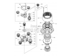 130426-00024 Редуктор поворота (Gear Assy, Swing Reduction) Doosan