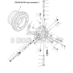 706-88-40140 Корпус гидромотора (Case, Motor) Komatsu