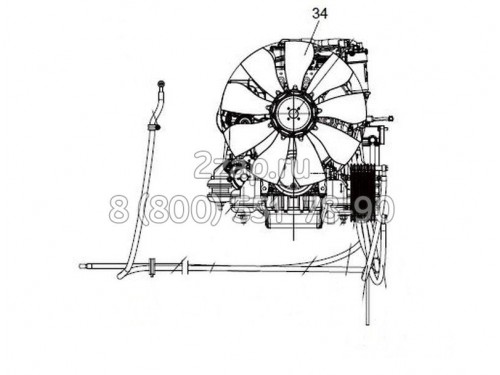 329901346 Вентилятор (Fan-Cooling) двигателя XCMG