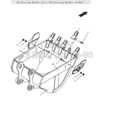 1999901390 Защита ковша, правая (Shroud) Zoomlion