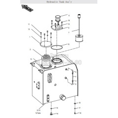 1010600279 Обратный фильтр гидробака (Return Filter) Zoomlion