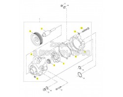 T401764 Водяной насос (Pump Water) Perkins