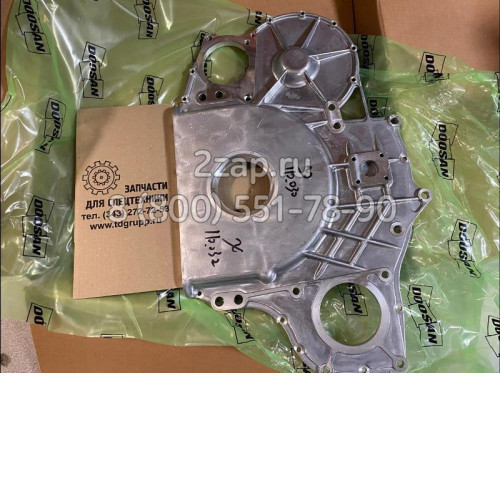 65.01305-5049E, 65.01305-5049F, 65.01305-5049G Крышка передняя ДВС (Cover, Timing Gear Case) Doosan DE12Tis
