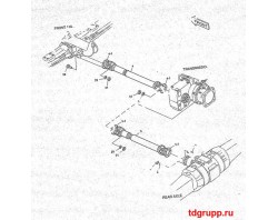 2260-9057 Вал карданный передний Doosan