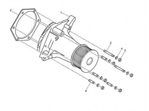 400921-00006 Водяная помпа (Water Pump) Doosan