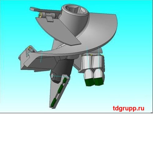 Бур БЛ-250 мм. БК-01203.25.000 под квадрат 62 мм для БКМ