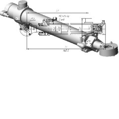 Подъем отвала ГЦ-100х63х1000.31 автогрейдера ДЗ-98 ЧСДМ