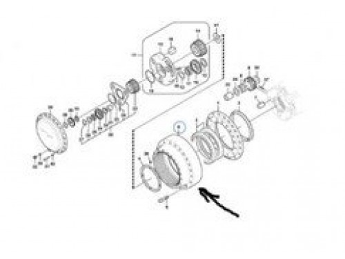 VOE14522997 корпус шестерня экскаватора Volvo ЕС360В