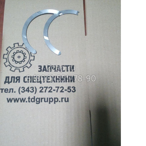 120816-00083, 120816-00083A Полукольцо коленвала верхнее (Washer, Thrust (Upper)) Doosan